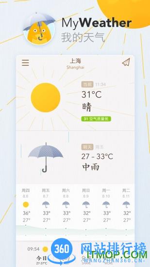 我的天气MyWeather v0.4.2 安卓版 2