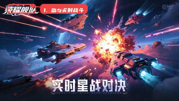 荣耀舰队教程图:第四步,参与战斗与探索。 参与战斗与探索。