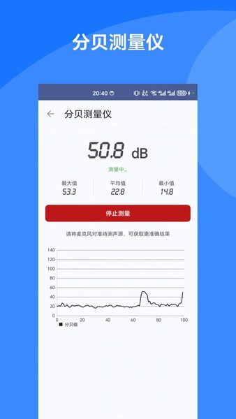 多功能测量仪-秒变随身工具箱:分贝读数与曲线 分贝读数与曲线