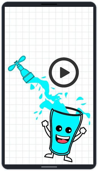 画线水杯:水杯接水状态 水杯接水状态