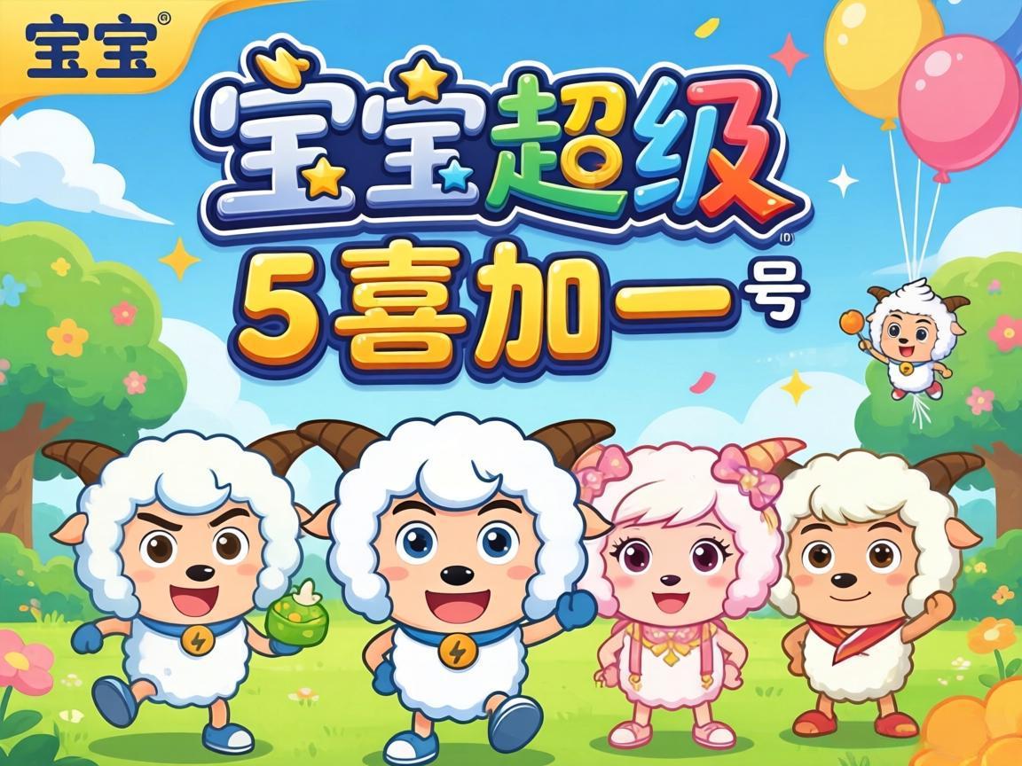 e宝超级喜羊羊1号-5号喜加一