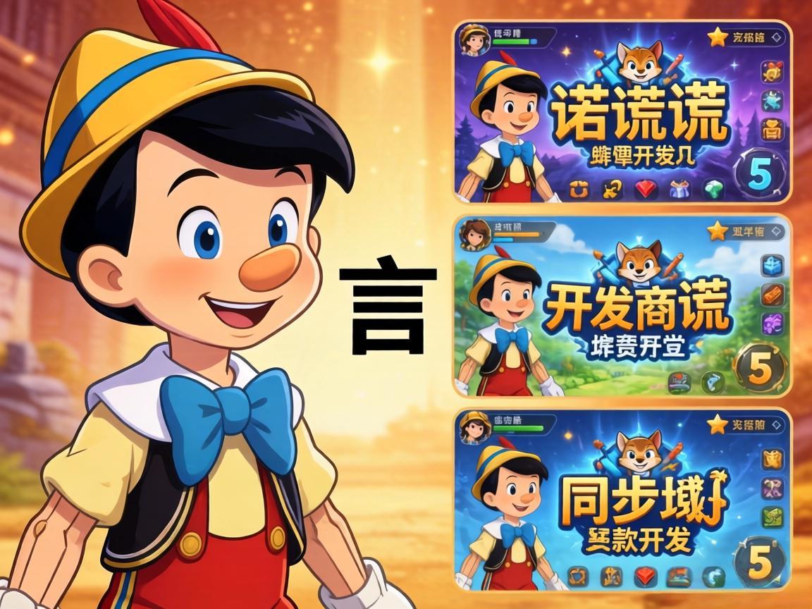 匹诺曹谎言开发商同步开发5款游戏