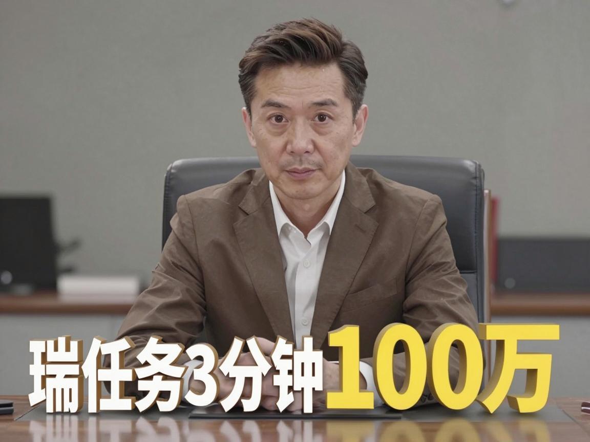 零门槛德瑞任务3分钟赚100万